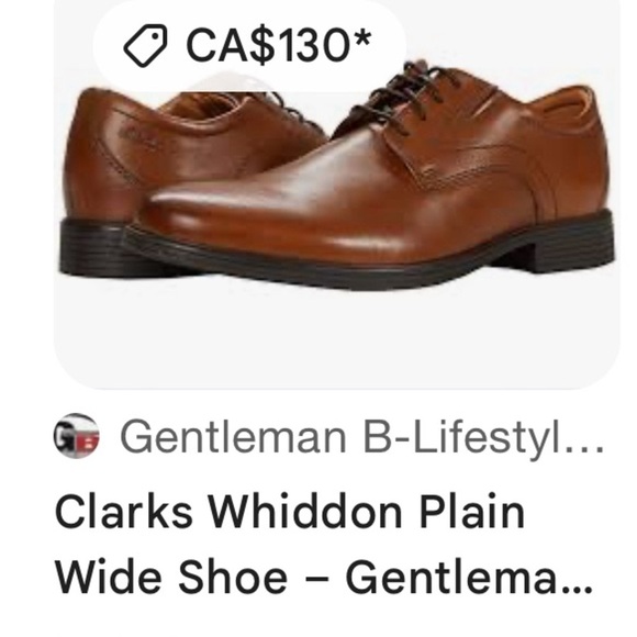 Clark’s WHIDDON PLAIN, men shoes, Oxford,leather,dark tan ,8W,comfort, office - Picture 15 of 15